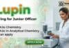 Lupin Career Opportunity: MSc Chemistry Job | Apply Now ! MSc Chemistry Job at Lupin for Junior Officer role in Goa pharmaceutical operations