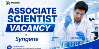 Scientist Job at Syngene | MSc Chemical Sciences Job