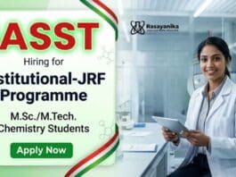 JRF Vacancy at IASST Government Fellowship 2026 for Science and Research Candidates