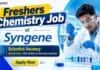 Syngene Hiring Chemistry Freshers for Analytical Scientist Role | Apply Now MSc Chemistry Freshers Job at Syngene | Analytical Chemistry Scientist Job