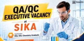 MSc Chemistry Job at Sika | Quality Executive Recruitment 