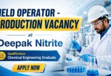Production Operator Job at Deepak Nitrite | Chemistry Jobs
