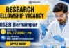 Research Fellowship at IISER Berhampur for MSc Chemistry Graduates