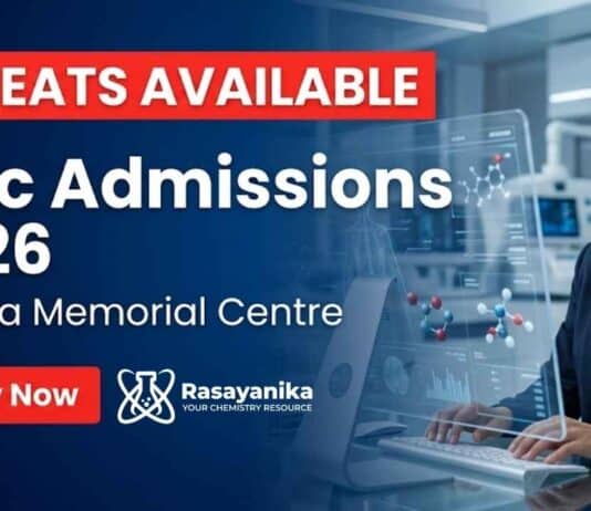 MSc Admissions at Tata Memorial Centre 2026 for B.Sc Chemistry and science graduates
