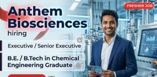 Chemistry Fresher Job at Anthem Biosciences | Anthem Biosciences Careers | Jobs in Bengaluru for EHS professionals