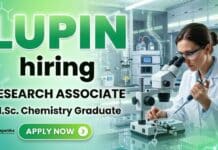 Research Associate Jobs at Lupin Careers for Chemistry Professionals Research Associate Jobs at Lupin Careers for candidates seeking Chemistry Jobs in pharmaceutical research