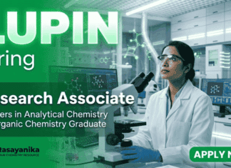 Research Associate Jobs at Lupin Careers | Chemistry Jobs Research Associate Jobs at Lupin Careers for candidates seeking Chemistry Jobs in Pune