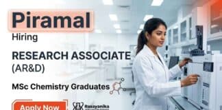 Research Associate Jobs at Piramal Careers for MSc Chemistry Jobs