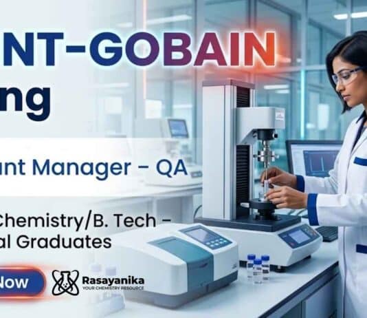 Quality Assurance Jobs at Saint-Gobain Careers for Chemistry Jobs