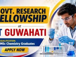 IIT Guwahati Recruitment 2026 | JRF Govt. Research Fellowship