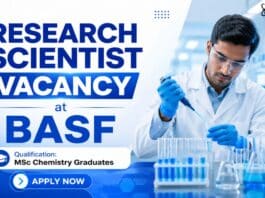 BASF Hiring Research Scientist | MSc Chemistry Graduates Apply Now