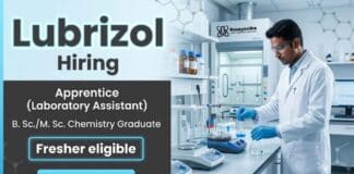Chemistry Freshers Job at Lubrizol Careers Apprenticeship Opportunity for Chemistry Graduates