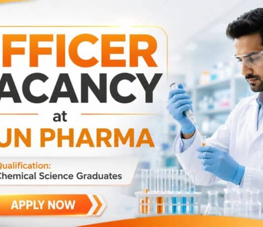 Chemical Science Jobs at Sun Pharma | Production Officer Job