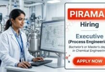 Chemical Engineering Jobs at Piramal | Apply Now Chemical Engineering Jobs at Piramal Careers Executive Jobs in Process Engineering Digwal Telangana