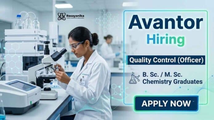 Avantor Hiring QC Officer – Quality Control Jobs for Chemistry Graduates in Thane Avantor Hiring QC Officer – Quality Control Jobs for Chemistry Graduates in Thane