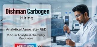 Dishman Carbogen Hiring Analytical Associate – Analytical Chemistry Jobs in R&D Division