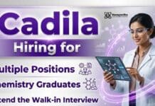 Cadila Walk-in Interview for Chemistry Jobs | Apply Now Cadila Walk-in Interview – Chemistry Jobs Open for Production, QC & QA Roles in Ankleshwar