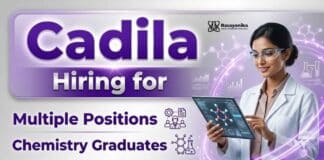 Cadila Walk-in Interview – Chemistry Jobs Open for Production, QC & QA Roles in Ankleshwar