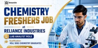 Reliance Hiring Chemistry Freshers | Lab Analyst Job Chemistry Freshers Job at Reliance | Lab Analyst Role