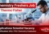 Freshers Chemistry Job at Thermo Fisher | Hybrid Applications Scientist Role Chemistry Freshers Job at Thermo Fisher | Field Applications Scientist