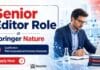 Springer Nature Hiring Senior Editor Role | Hybrid Computational Chemistry Jobs Associate Editor Role at Springer Nature | Computational Chemistry Job