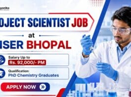 Project Scientist Job at IISER Pune | PhD Chemistry Job