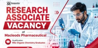 Organic Chemistry Job at Macleods Pharmaceuticals | Research Associate Jobs