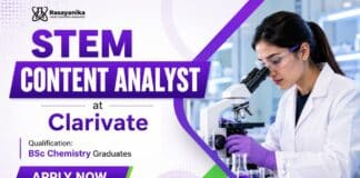 Content Analyst Vacancies at Clarivate | Hybrid BSc Chemistry Jobs BSc Chemistry Job at Clarivate | Hybrid Content Analyst Role