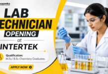 InterTek Hiring Lab Technician | MSc Chemistry Jobs Lab Technician at InterTek | M.Sc Chemistry Jobs