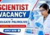 Exclusive Scientist Job at Colgate-Palmolive | Chemistry Graduates Apply Now Scientist Job at Colgate-Palmolive | Organic Chemistry Job
