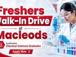 MSc Chemistry Freshers Job | Macleods Pharmaceuticals Vacancy