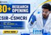30+ Research Vacancy at CSIR CSMCRI for Chemistry Candidates | Salary up to Rs. 42,000/- pm 30+ Research Vacancy at CSIR CSMCRI | Chemical Sciences Jobs