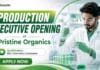 Pristine Organics Hiring Chemistry Graduates | Production Executive Role Production Executive Jobs at Pristine Organics | Chemistry Job