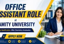 Chemistry Jobs at Amity University | Office Assistant Role