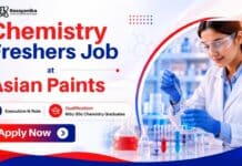 MSc Chemistry Freshers Job at Asian Paints | Executive Role