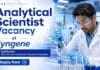 Analytical Scientist Vacancy at Syngene | MSc Chemistry Job in Bangalore Analytical Scientist Jobs at Syngene | MSc Chemistry Graduates Apply Now