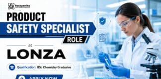 Lonza Hiring Chemistry Graduates | Product Safety Specialist Jobs BSc Chemistry Job at Lonza | Product Safety Specialist Jobs