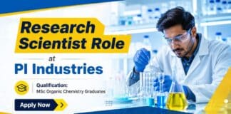 Research Scientist Job at PI Industries | Organic Chemistry Jobs