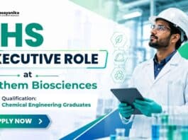 Chemical Engineering Job at Anthem Biosciences | EHS Executive Role