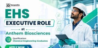 Chemical Engineering Job at Anthem Biosciences | EHS Executive Role