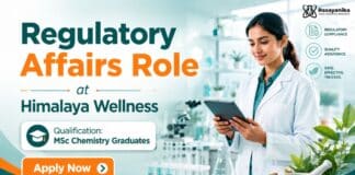 MSc Chemistry Job at Himalaya Wellness | Regulatory Affairs Executive