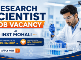 INST Vacancy 2026 | Govt Chemistry Jobs & Research Scientist Jobs
