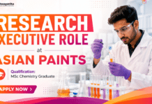 MSc Chemistry Jobs at Asian Paints | Research Executive 