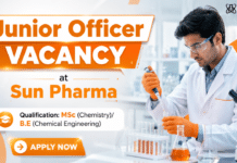 Sun Pharma Hiring Junior Officer API Production Job Chemical Operator Job at Sun Pharma | Junior Officer Role