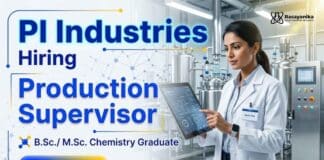 Chemistry Jobs at PI Industries Careers for Production Supervisor Jobs in Jambusar Gujarat