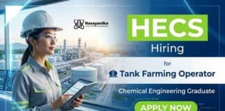 Explore Chemical Engineering Jobs at HECS Careers and apply for the Tank Farming Operator opportunity in Chennai.