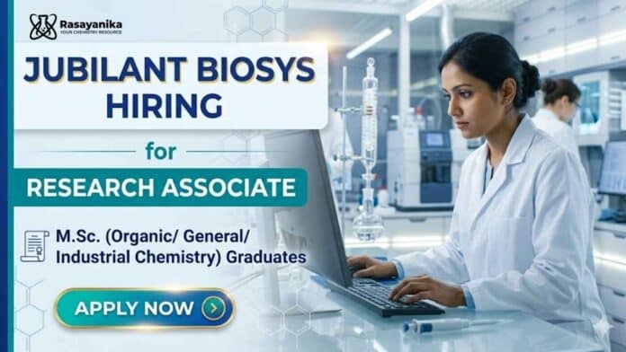 Jubilant Careers announces Research Associate Jobs for qualified candidates seeking Chemistry Jobs in Bengaluru. Jubilant Careers announces Research Associate Jobs for qualified candidates seeking Chemistry Jobs in Bengaluru.