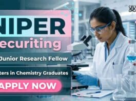 NIPER announces JRF Vacancy for candidates interested in Chemistry Research Fellow Jobs under an ANRF-funded project.