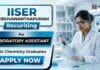 Laboratory Assistant Jobs at IISER | Chemistry Research IISER Recruitment announces Laboratory Assistant Jobs for candidates interested in Chemistry Research and scientific investigations.