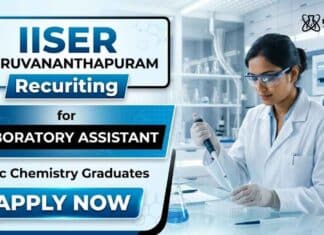 Laboratory Assistant Jobs at IISER | Chemistry Research IISER Recruitment announces Laboratory Assistant Jobs for candidates interested in Chemistry Research and scientific investigations.